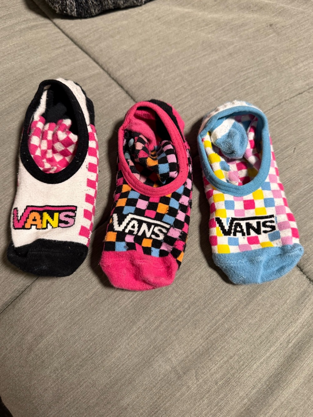 Vans Checkerboard Canoodle No-Show Socks (3 Pairs)